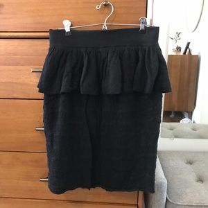 Anthropologie Knitted & Knotted Tiered Skirt